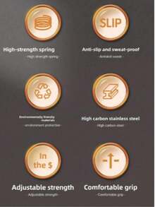 Adjustable Hand Grip Strengthener, Men's Arm Trainer, Hand Strength Exerciser - Multicolor - View 6