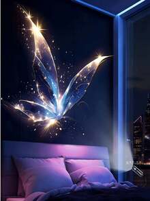 360° Adjustable Marine Life LED Projection Lamp, Dreamy USB Night Light, Outdoor Holiday Decor Light With Whale, Jellyfish, Starfish Patterns, Suitable For Indoor Use, Creates Festive Atmosphere For Bedroom, Party, Birthday, Valentine's Day Gift - Black - View 17