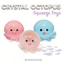 2026 Popular Nice Cube Octopus Sensory Fidget Toy, Solid Squishy Squeeze Stress Relief Cube Kids & Adults, Random Color (1 Pack) - Bạch tuộc dễ thương - Xem 11