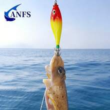 3个鱿鱼钩 - 适用于鱿鱼、墨鱼、章鱼垂钓的人工饵料 - 彩色 - 查看 7