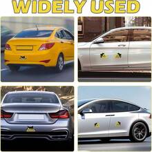 AD 1pc Black Cat Cute Small Black Cat Novice Driver Reminder Sticker, Please Wait Patiently Sign, Car Reflective Decal - A - View 4