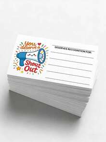 50pcs Motivational Appreciation Cards, Suitable For Teachers, Students And Employees, Thank You And Recognition Cards For Classroom, Office Team Rewards, School Bulletin Boards And Employee Commendation - Loyalty Card - View 5
