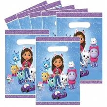 10pcs Dollhouse Party Gift Bag Blue Sparkling Edge Handbag Birthday Companion Gift Bag New Year's Gift, Valentine's Day Gift, Easter Gift - Multicolor - View 4