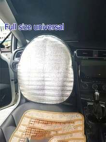 Keep Your Car Cool & Protected - Steering Wheel Sun Shade Cover Fits All SUVs, Trucks & Cars - A - View 5