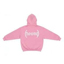 Y2K American High Street Streetwear Brand Gothic Hip-Hop Style Pullover Sweatshirt, Letter Print Men's And Women's Hoodie - 粉色 - 查看 8