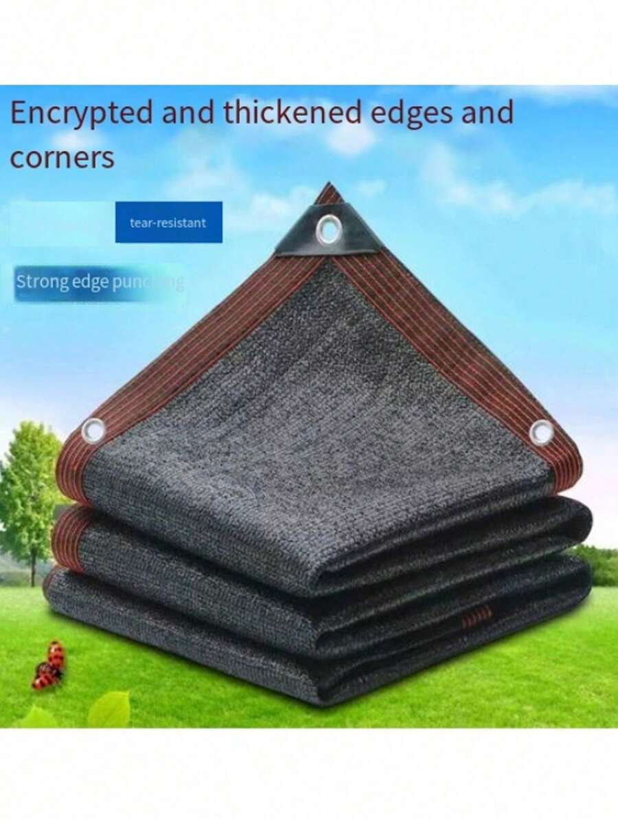 1 Piece Of Black Shade Net, Shade Cloth, Shade Sail, Shade Curtain, Effectively Sunproof And Heat-Insulating, Suitable For Garden Flowers And Greenhouses - A - View 1