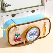 Estuche de lápices con diseño de dibujos animados de Disney, bolsa de almacenamiento de gran capacidad y alta calidad, organizador multifuncional de útiles escolares, bolsa de lápices minimalista de varias capas, nuevo diseño - Una pieza - Ver 5