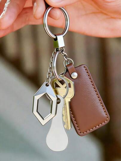 2/1个不锈钢超市购物车代币钥匙扣，无需投币，方便的圣诞礼物