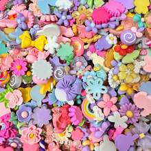 100/20pcs Mixed Cute Resin Decorations, Assorted Resin Craft Supplies Set - Suitable For Scrapbooking, Summer, School And Other Occasions - Multicolor - View 7