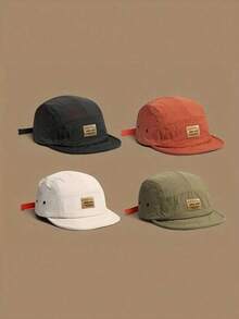 1pc Retro Japan Street Style Men Short Peak Baseball Cap, Outdoor Quick-Dry Breathable Lightweight American Hip Hop Snapback 8TXP - Multicolor - View 3