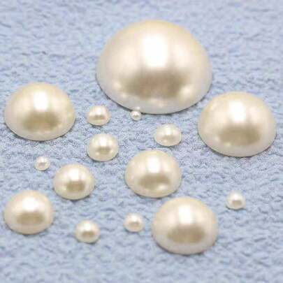 2毫米至30毫米：30毫米/3颗，25毫米/5颗，20毫米/10颗，18毫米/16颗，16毫米/22颗，14毫米/36颗，12毫米/65颗，10毫米/110颗，8毫米/160颗，6毫米/400颗，4毫米/860颗，2毫米/1500颗。12种尺寸的ABS仿珍珠，包括半圆形、半扁平形和半球形，适用于DIY珠宝制作、手工艺品、配饰、服装、鞋包、美甲和工艺装饰。厂家直销。