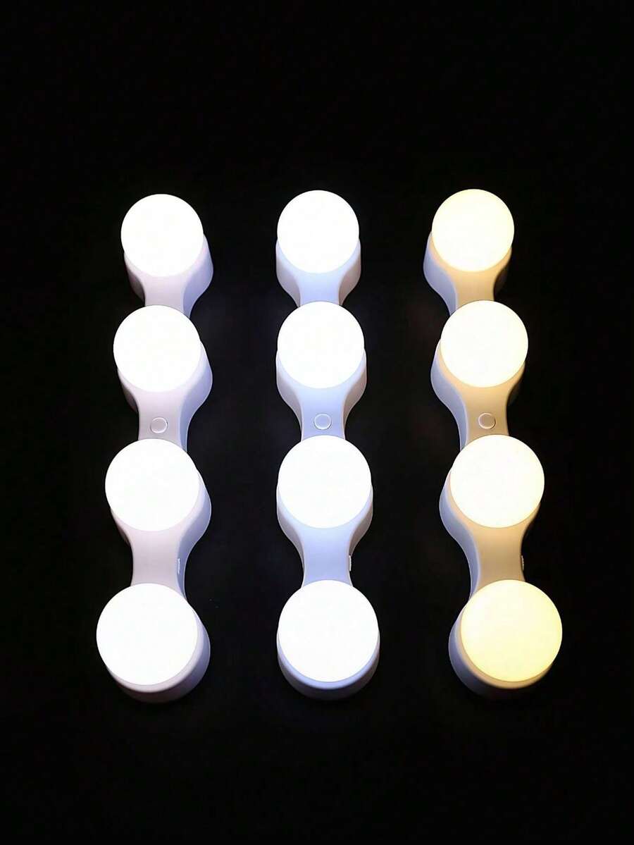 Lámpara de iluminación minimalista y conveniente con LED, adecuada para habitación, sala de estar, baño, pasillo, pasillo, espejo de maquillaje, lámpara de iluminación para múltiples escenarios, ventosa trasera para una fácil instalación, lámpara de mesita de noche para iluminación nocturna - luz de tocador - Ver 1