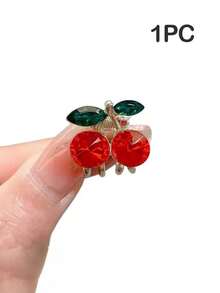 10pcs/4pcs/2pcs/1pc Cherry Pattern Cute Mini Hair Clips, Hair Claws, Delicate Hair Accessories, Mini Bangs Clips, Party Favors, Suitable For Everyday Wear - Multicolor - View 13