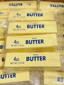 1pc Soft Butter Shaped Squishy Toy - Soft, Made Of PU Material, Yellow - Suitable For Adults, Party Games, Holidays And Christmas Gifts - Yellow - View 4