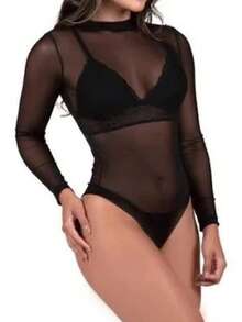 Women Bodysuits - Negro - Ver 1
