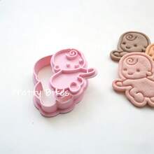 Baby Theme Cookie Cutter Mold, Cartoon Cookie Embossing Mold, 3D Baby Shower Baby Shaped Cookie Cutter, Cake Baking Tool - Baby - View 4