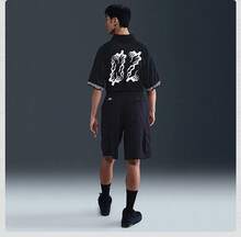 Nike 男士新款宽松透气休闲短裤 - 黑色 - 查看 4