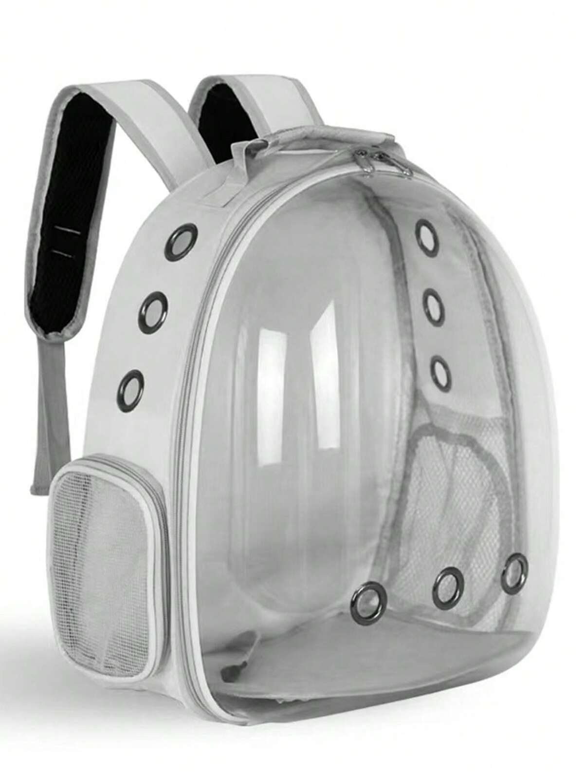 1 pièce Sac à dos de transport pour animaux de compagnie pour chats et chiots, capsule spatiale transparente et respirante, sac de transport extérieur pour chat