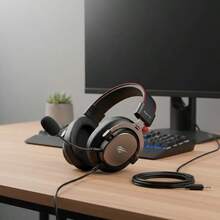 HAVIT H2015E Gaming Headsets For PC, 53MM Drivers Surround Sound, Headset With Mic, Gaming Headphones With Mic, Clear Communication, Light-Weight And Skin-Friendly, Durable Aluminum Frame - 查看 9