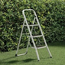 NEW! Foldable 3 Step Ladder Stepladder Non Slip Tread Safety Steel - C - View 3