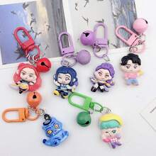 KPOP Girl Group Witch Hunter Anime Keychain Pendant Necklace, Cool Cute Cartoon Keychain Charm - Multicolor - View 2