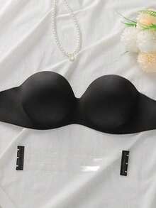 Plain Underwire Bra With Detachable Bra Strap - Màu be - Xem 3