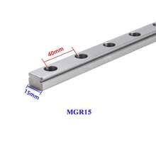 Guía de carril lineal MGN MGN7 MGN9 MGN12 MGN15 longitud de carril lineal miniatura 100mm-1000mm sin bloque para piezas de impresora 3D UZCA - MGN9 Rail - Ver 11
