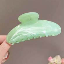 3 قطع / مجموعة كبيرة الحجم مشابك شعر موجية بتدرج اللون الوردي والأخضر والأبيض، إكسسوارات شعر صيفية أنيقة وعملية متعددة الاستخدامات مناسبة للاستخدام اليومي والكاجوال والحفلات والعمل والعطلات وغسل الوجه والمكياج ومطابقة الملابس والعودة إلى الموضة المدرسية، مشابك شعر أنيقة للنساء - متعدد الألوان - مشاهدة 4