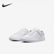 Nike New Style Children's Low-Top Hook And Loop Fastener Simple Sports Casual Shoes - White - View 2