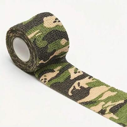 5pcs 1.97" X 177.17" Universal Camouflage Self-Adhesive Tape - Suitable For Hunting Gear, Outdoor Camouflage, Cycling, Camera And Outdoor Use Elastic Bandage - Hunting Gear Accessories | Camouflage Tape | Polypropylene Tape, Sports Bandage, Pet Bandage, High Elasticity & Comfortable Wear, Perfect For Sports Protective Gear, Fitness Accessories, Outdoor Activities, Cycling Equipment, Pet Supplies, Gym Accessories, Football Basketball Accessories, Body Tape, Men's Gifts, Women's Gifts, Sports Gifts