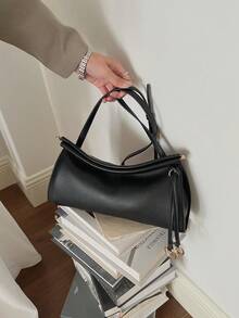 2026 Nuevo Bolso de Mano Elegante y Minimalista de Moda para Viajes, Diseño de Bandolera - Negro - Ver 3