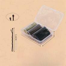 150pcs Versatile Minimalist Flat Hair Clips, Headpiece, Claw Clips, Accessories - Brown - View 4