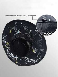 1 chiếc mũ lưới chống nắng cho nữ, vành rộng, mũ đi biển, chống tia UV, mũ xô có thể gấp gọn dễ dàng mang theo. - Nhiều màu - Xem 6