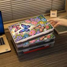 1PC Diamond Painting Storage Box, Fun Pattern - Open Lid Design, Suitable For Diamond Art, Crafts, Home, Office - Perfect Gift For Pet Lovers, DIY Enthusiasts, Birthday, Anniversary - Decorative And Practical Storage Box With Secure Closing System - Multicolor - View 35