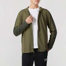 Under Armour Meridian FZ Jacket/Coat Knit Hooded Men's Sportswear 1379674-390 - Green - View 1