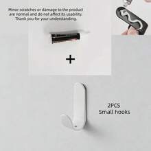 12/6/3 piezas Ganchos pequeños autoadhesivos, ganchos para abrigos, colgadores adhesivos, ganchos de pared, sin necesidad de perforar para colgar bolsas, toallas, esponjas, llaves, sombreros, cocina, baño, material de aluminio y hierro, alta calidad - Multicolor 3 - Ver 13