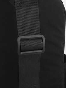 休闲胸包，情侣款，时尚单肩包，大容量，尼龙材质，黑色，白色，多层斜挎包 - 彩色 - 查看 9