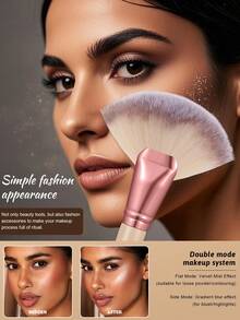 51-Piece Makeup Sponge & Brush Set, Including Brush Cleaner Bowl, Hair Band, And Facial Cleansing Puff – Complete Tool Kit For Loose Powder, Concealer, And Moisturizer; Professional Face And Eye Makeup Tools - Multicolor - View 3