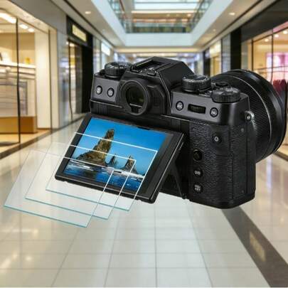 3pcs Screen Protector For X-T5/X-T3/X70/X-T30/X-T10/X-T20/X-T30II/X-T50/X-T100/X-S10/X-S20/X-A1/X-A2 Cameras, Ultra-Thin Anti-Fingerprint, Scratch-Resistant, 9H Hardness. 5D Curved Tempered Glass Protector, Camera Lens Protector, High Definition Clear, Easy Installation Bubble-Free, Camera Accessories