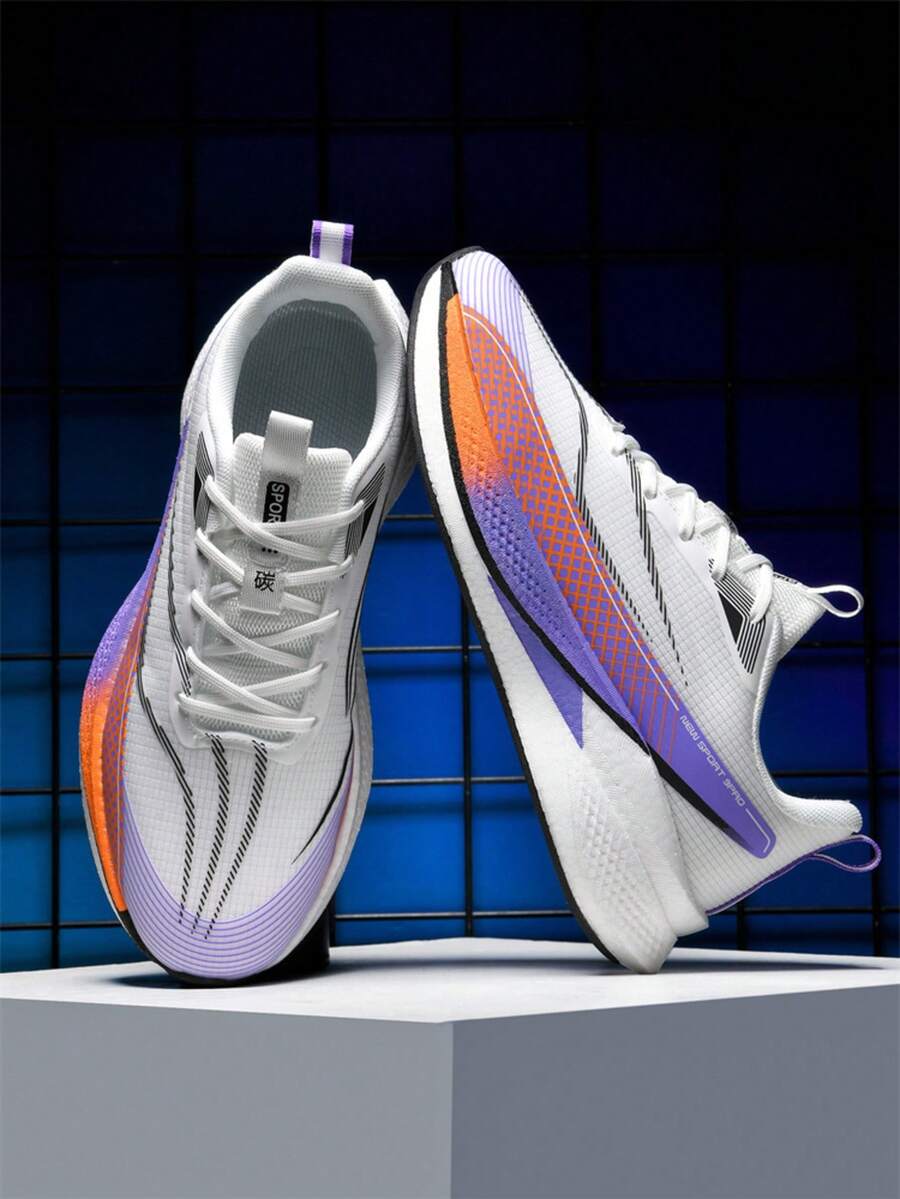 男士户外碳板运动鞋，跑步鞋，适用于比赛、训练、半程马拉松、速度跑；女士运动鞋，田径比赛鞋；女士公路跑鞋，透气网面，耐用防滑减震鞋底