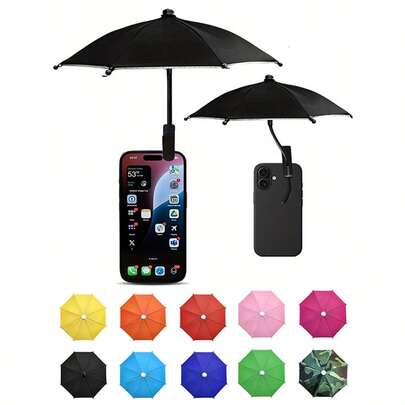 Ô che nắng mini cho điện thoại, tấm che nắng cầm tay cho điện thoại, phù hợp với điện thoại, Kindle, thiết bị định vị, chống chói và phản chiếu, chắn nắng và mưa, vật dụng cần thiết khi đi du lịch.