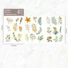 3pcs/Set Botanical Stickers, Flat Adhesive Stickers With Backing, DIY For Album, Notebook, Phone Case, Books Scrapbook Supplies Scrapbooking - 1 Set - View 17