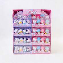 Set de 4 borradores 3D estéreo de la serie Sanrio, adecuados para estudiantes de vuelta al colegio, unisex. Estos borradores apilables de alto valor no dejan marcas y se limpian fácilmente. Adecuados como premios y regalos para fiestas (estilos aleatorios) - Multicolor - Ver 7