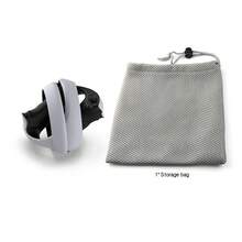 1pc Grey EVA Material Carrying Case For P5/VR2 Headset And Game Controller, Includes 2 Lens Covers, 1 Strap, 1 Mesh Pocket - View 3