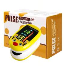 Pulsovital Oximetro pediatrico, oximetro digital recargable, puede monitorear la saturación de oxígeno en sangre, frecuencia del pulso y PI al mismo tiempo, adecuado para pruebas y monitoreo diarios - Amarillo - Ver 8