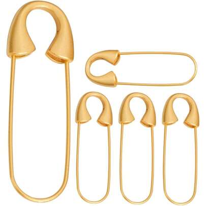 2/5pcs Heavy Duty Safety Pin Brooch Pin Brooches Metal Spring Lock Sewing Crafting Making For Clothes Hats Skirts Garments DIY Jewelry Brooches Pin