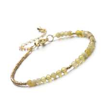 1pc Healing Crystal Bracelet, Natural 3mm Beryl, Amethyst, Black Quartz Faceted Beads, Adjustable, Unisex, Birthday Gift, Fashion Accessory, Friendship Gift - Multicolor - View 17