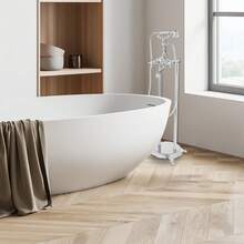 LOYALHEARTDY Freestanding Bathtub Faucet, Floor-Mounted Tub Filler, Bathtub Faucet - A - View 2