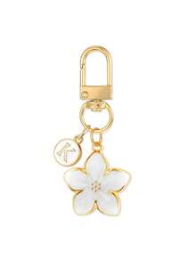 1个字母钥匙扣,精美樱花字母珐琅钥匙扣,A-Z合金钥匙扣,白色配饰,春夏最佳配饰,时尚经典浪漫魅力,送给女性和女孩的最佳生日礼物,带登山扣,金属女士钥匙扣装饰,适合约会、度假、海滩、工作、学习等场合,送给姐妹、女友、朋友、伴侣的最佳礼物,最佳母亲节礼物 - 彩色 - 查看 24