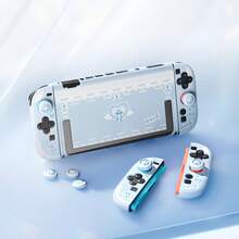 IINE Blue Protective Case Compatible With NS2 / Switch 2, Comes With 2 Thumb Grip Caps, Dockable, Can Be Installed In The Dock Without Removing The Protective Case - View 2